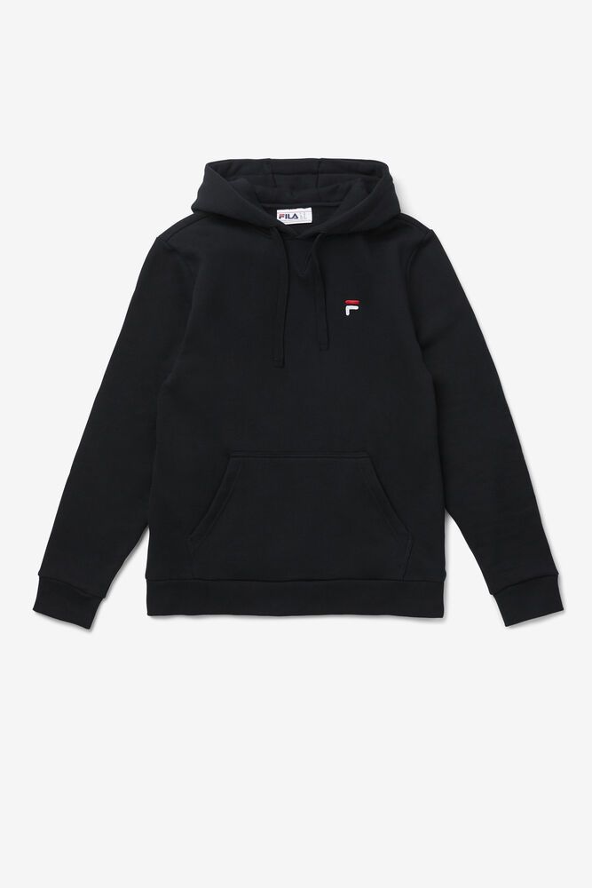 Fila Hoodie Luka Mens Black - India IPZ-486250